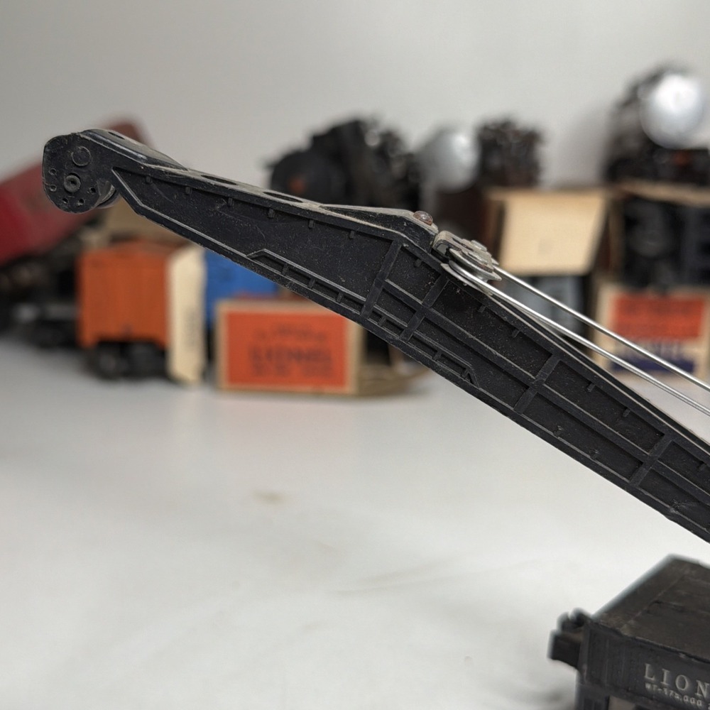 Lionel 12 Wheel Black Crane Car 2460, O Gauge Vintage Model Train - Picture 8 of 9